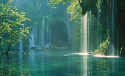 Nationalpark Plitvicer Seen: Unternehmen Sie einen Tagesausflug zu diesem UNESCO-Welterbe und genießen Sie die spektakulären Wasserfälle und Seen.